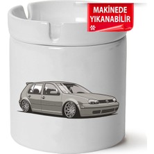 Çakılap Vw Golf 4 Baskılı Porselen At-Söndür Küllük (Kl-Otmbl-Vw)
