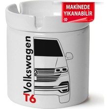 Çakılap Vw Transporter T6 Baskılı Porselen At-Söndür Küllük (Kl-Otmbl-Vw)