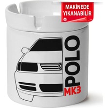 Çakılap Vw Polo Mk3 Baskılı Porselen At-Söndür Küllük (Kl-Otmbl-Vw)