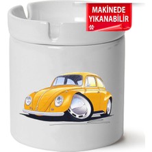 Çakılap Vw Beetle Baskılı Porselen At-Söndür Küllük (Kl-Otmbl-Vw)