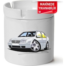Çakılap Vw Bora Baskılı Porselen At-Söndür Küllük (Kl-Otmbl-Vw)