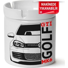 Çakılap Vw Golf 6 Baskılı Porselen At-Söndür Küllük (Kl-Otmbl-Vw)