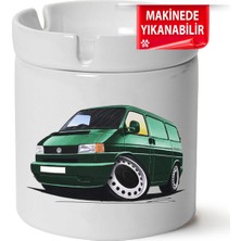 Çakılap Vw Transporter T4 Baskılı Porselen At-Söndür Küllük (Kl-Otmbl-Vw)