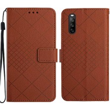 YH Market El Kayışı Kart Yuvası Standı Manyetik ile Sony Xperia 10 Iii Için Flip Case (Yurt Dışından)