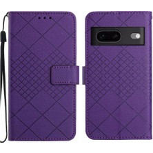 YH Market El Kayışı Cüzdan Pu Deri Kart Yuvası ile Google Pixel 7A Için Flip Case (Yurt Dışından)