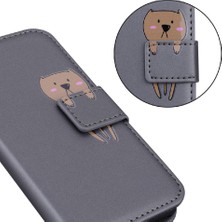 YH Market Iphone 12 Için Flip Case Cüzdan Darbeye Deri Kılıf Kapak Kapak Basit (Yurt Dışından)