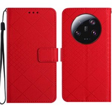 YH Market El Kayışı Elmas ile Xiaomi 14 Ultra Cüzdan Pu Deri Için Flip Case (Yurt Dışından)