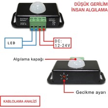 Elektromall 12-24V AYARLI PIR HAREKET SENSÖR MODÜLÜ