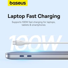 Baseus Pudding Serisi MacBook ve iPhone 15 Serileriyle Uyumlu Android Cihazlar ile Uyumlu 100W Type-C to Type-C Hızlı Şarj ve Data Aktarım Kablosu