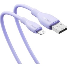 Baseus Pudding Serisi Usb To iPhone uyumlu Lightning USB iPhone Uyumlu 2.4 Amper Hızlı Şarj ve Data Aktarım Kablosu iPhone 14 , 13 ,12 11 ,x , 7 , 8 , 6 uyumlu MOR