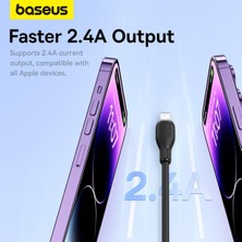 Baseus Pudding Serisi Usb To iPhone uyumlu Lightning USB iPhone Uyumlu 2.4 Amper Hızlı Şarj ve Data Aktarım Kablosu iPhone 14 , 13 ,12 11 ,x , 7 , 8 , 6 uyumlu MOR