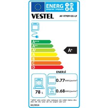 Vestel AF-97109 Kx-Lf 78 Lt A Enerji Sınıfı Ankastre Fırın