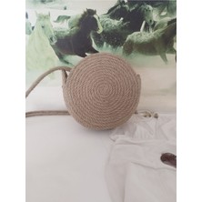 Karelim Home Çok Amaçlı Dekoratif Organizer Hasır Sepet Meyve Sepeti Sunumluk 25X7