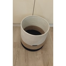 Karelim Home Çok Amaçlı Dekoratif Organizer Jüt Ip Sepet 30X30