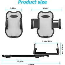 Bantian Araç Dikiz Aynası Telefon Tutucu, 360° Dönebilen Araç Telefonu Tutucu Montajı, Sarsıntı Önleyici Tasarım, Tüm Akıllı Telefonlar ve Arabalar Için Çok Fonksiyonlu Dikiz Klipsi Mobil (Yurt Dışından)