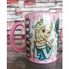 Mugs And Love Elsa 3D Baskı Büyük Boy Kupa