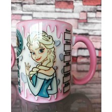 Mugs And Love Elsa 3D Baskı Büyük Boy Kupa