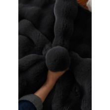 Baladi Home Kalın Tavşan Peluş Üç Kişilik Koltuk Örtüsü ( 80*190CM ) Sadece Oturma Alanı Için