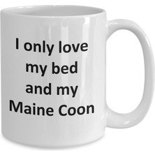 Bexdore Esprili Maine Coon Kupa - Kupa Bardak Maine Coon Kedi Kahve Fincanı - İngilizce Kahve Kupa