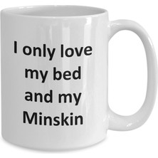 Bexdore Esprili Minskin Kupa - Kupa Bardak Minskin Kedi Kahve Fincanı - Ingilizce Kahve Kupası