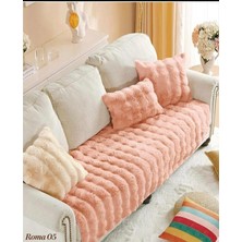 Baladi Home Kalın Tavşan Peluş Üç Kişilik Koltuk Örtüsü ( 80*190CM ) Sadece Oturma Alanı Için