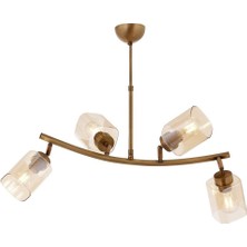 Karma Modern Avize E27 48W 60x36cm Metal Eskitme Avonni-AV-1836-4E-YM