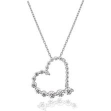 Diamond Model Special Kalp Kadın Gümüş Kolye