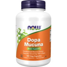 Now Dopa Mucuna Standardized Extract With Naturally Occurring 15% L-Dopa 180 Kapsul