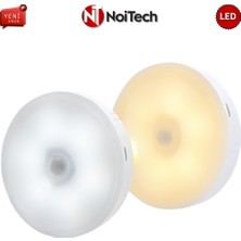 Noitech Hareket Sensörlü 8 Ledli Dahili Bataryalı LED Işık 6000K Beyaz