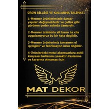 Mat Dekor Küllük Mermer Tavus Kuşu Gold