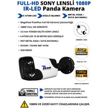 Picam 5 Kameralı Metal Panda Kasa Sony Lensli 1080P Full Hd Gece Görüşlü Kamera Seti 250GB Hard Disk -5p