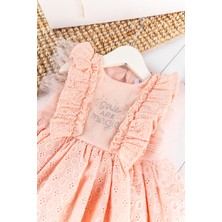 Babymod Fırfırlı Tüllü Sırt Dekolteli Yazlık Kız Bebek Elbise