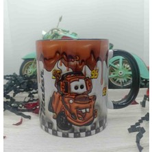 Mugs And Love Arabalar 3D Baskı Büyük Boy Kupa