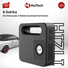 Noitech Analog Ekranlı LED Işıklı 150PSI Lastik Şişirme Hava Kompresörü