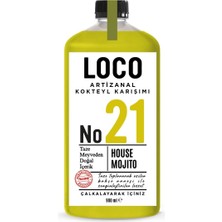 LocoShop No 21 House Mojito Artizanal Alkolsüz Karışım Taze Sıkma Meyve Kokteyl Mix 900 ml