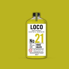 LocoShop No 21 House Mojito Artizanal Alkolsüz Karışım Taze Sıkma Meyve Kokteyl Mix 900 ml