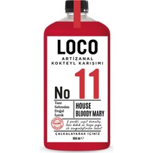 LocoShop No 11 House Bloody Mary Artizanal Alkolsüz Karışımı Taze Sıkma Meyve Kokteyl Mix 900 ml