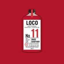 LocoShop No 11 House Bloody Mary Artizanal Alkolsüz Karışımı Taze Sıkma Meyve Kokteyl Mix 900 ml