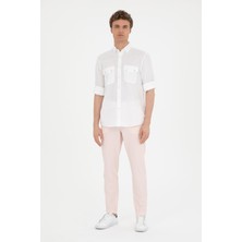 U.S. Polo Assn. Erkek Carrot Fit Manolya Kanvas Pantolon 50263803-VR211