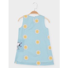 Snoopy Lisanslı Kız Çocuk Elbise SN22220