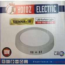 Horoz Electric 18 Watt Yuvarlak Sıva Üstü LED Panel Sıenna-18