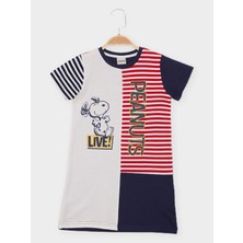 Snoopy Lisanslı Kız Çocuk Elbise SN21971