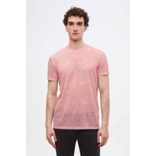 Twn Slim Fit Kırmızı Çizgi Baskılı T-Shirt 2EC1438360200
