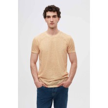 Twn Slim Fit Mango Çizgi Baskılı T-Shirt 2EC1438360200