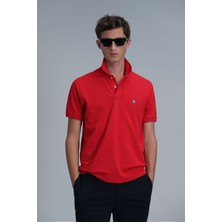 Lufian Erkek Laon Smart Polo T-Shirt 111040164 Kırmızı