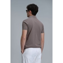 Lufian Erkek Laon Smart Polo T-Shirt 111040164 Toprak