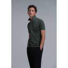 Lufian Erkek Laon Smart Polo T-Shirt 111040164 Yeşil