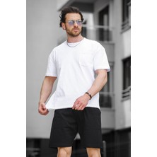 Oksit Trc 2816 Oversize Cepli Erkek Şort Tshirt Takım