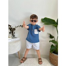 Lolipop Kids Store Erkek Çocuk Müslin Gömlek Şort Takım