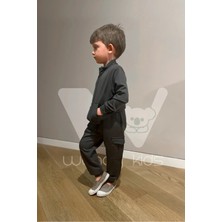 Wendy Kids Haki Modal Kumaş Unisex Çocuk Jogger Pantolon Ve Ceket Alt Üst Takım